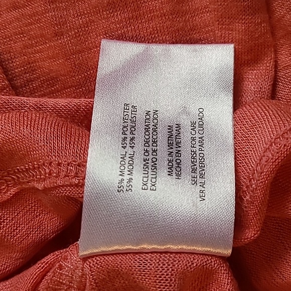 GAP women's large long sleeve soft T-shirt. NWT Peach color - Picture 5 of 10